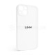 Чохол Full Silicone Case для Apple iPhone 13 white (09) закрита камера TPS-2710000232636