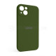 Чохол Full Silicone Case для Apple iPhone 13 army green (45) закрита камера TPS-2710000232384