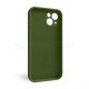 Чохол Full Silicone Case для Apple iPhone 13 army green (45) закрита камера TPS-2710000232384