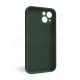 Чохол Full Silicone Case для Apple iPhone 13 atrovirens green (54) закрита камера TPS-2710000232391