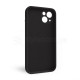 Чохол Full Silicone Case для Apple iPhone 13 black (18) закрита камера TPS-2710000232407