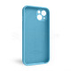 Чохол Full Silicone Case для Apple iPhone 13 cornflower (53) закрита камера TPS-2710000232438