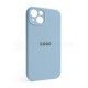 Чохол Full Silicone Case для Apple iPhone 13 light blue (05) закрита камера TPS-2710000232490