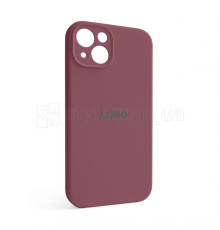 Чохол Full Silicone Case для Apple iPhone 13 maroon (42) закрита камера