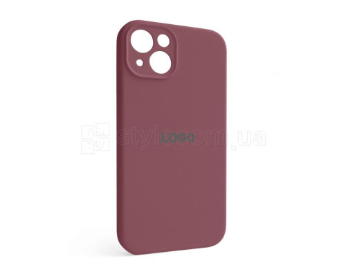 Чохол Full Silicone Case для Apple iPhone 13 maroon (42) закрита камера TPS-2710000232520