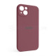 Чохол Full Silicone Case для Apple iPhone 13 maroon (42) закрита камера TPS-2710000232520