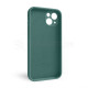 Чохол Full Silicone Case для Apple iPhone 13 pine green (55) закрита камера TPS-2710000232544