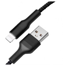 Кабель USB XO NB51 Lightning 2.1A black TPS-2710000181590