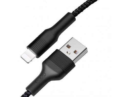 Кабель USB XO NB51 Lightning 2.1A black TPS-2710000181590