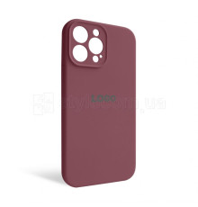 Чохол Full Silicone Case для Apple iPhone 13 Pro Max maroon (42) закрита камера