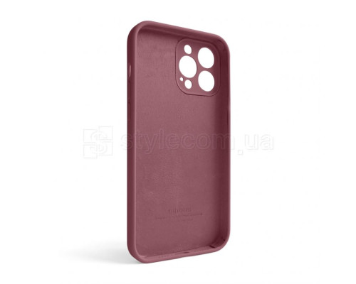 Чохол Full Silicone Case для Apple iPhone 13 Pro Max maroon (42) закрита камера TPS-2710000233046