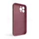 Чохол Full Silicone Case для Apple iPhone 13 Pro Max maroon (42) закрита камера TPS-2710000233046