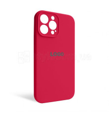 Чохол Full Silicone Case для Apple iPhone 13 Pro Max rose red (37) закрита камера