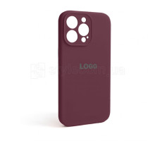 Чохол Full Silicone Case для Apple iPhone 13 Pro maroon (42) закрита камера TPS-2710000232780