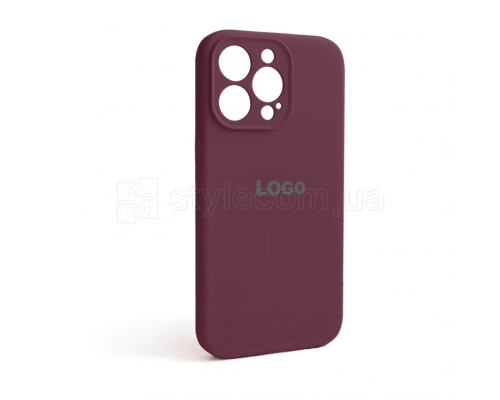 Чохол Full Silicone Case для Apple iPhone 13 Pro maroon (42) закрита камера TPS-2710000232780