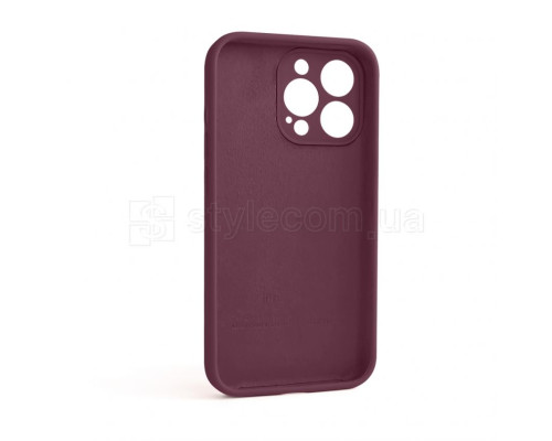 Чохол Full Silicone Case для Apple iPhone 13 Pro maroon (42) закрита камера TPS-2710000232780