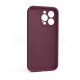 Чохол Full Silicone Case для Apple iPhone 13 Pro maroon (42) закрита камера TPS-2710000232780