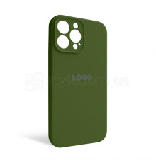 Чохол Full Silicone Case для Apple iPhone 13 Pro Max army green (45) закрита камера