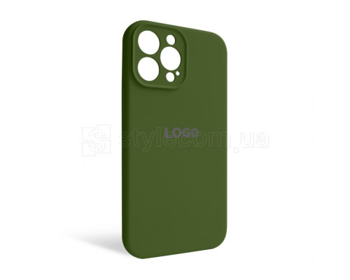 Чохол Full Silicone Case для Apple iPhone 13 Pro Max army green (45) закрита камера TPS-2710000232902