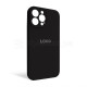 Чохол Full Silicone Case для Apple iPhone 13 Pro Max black (18) закрита камера TPS-2710000232926