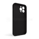 Чохол Full Silicone Case для Apple iPhone 13 Pro Max black (18) закрита камера TPS-2710000232926