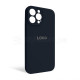 Чохол Full Silicone Case для Apple iPhone 13 Pro Max dark blue (08) закрита камера TPS-2710000232971