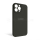 Чохол Full Silicone Case для Apple iPhone 13 Pro Max dark olive (35) закрита камера TPS-2710000232988