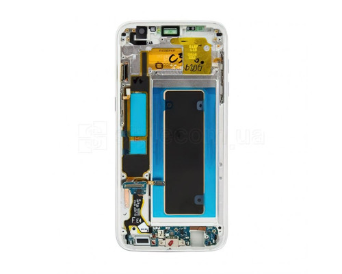 Дисплей (LCD) для Samsung Galaxy S7 Edge/G935 (2016) з тачскріном та рамкою silver Service Original (PN:GH97-18533B) TPS-2710000233237