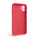 Чохол Full Silicone Case для Apple iPhone 12 camellia (25) закрита камера TPS-2710000233282