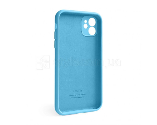 Чохол Full Silicone Case для Apple iPhone 12 cornflower (53) закрита камера TPS-2710000233299