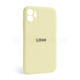 Чохол Full Silicone Case для Apple iPhone 12 mellow yellow (51) закрита камера