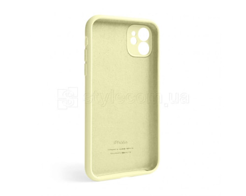 Чохол Full Silicone Case для Apple iPhone 12 mellow yellow (51) закрита камера