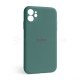 Чохол Full Silicone Case для Apple iPhone 12 pine green (55) закрита камера TPS-2710000233312