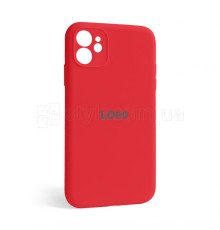 Чохол Full Silicone Case для Apple iPhone 12 red (14) закрита камера