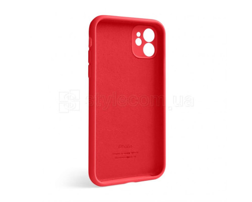 Чохол Full Silicone Case для Apple iPhone 12 red (14) закрита камера TPS-2710000233336