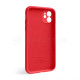 Чохол Full Silicone Case для Apple iPhone 12 red (14) закрита камера TPS-2710000233336