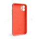 Чохол Full Silicone Case для Apple iPhone 12 orange (13) закрытая камера TPS-2710000233749