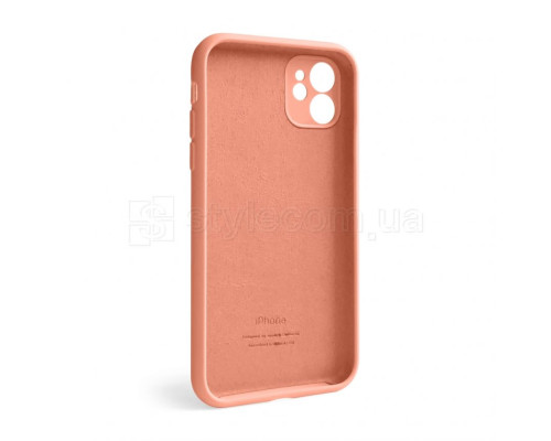 Чохол Full Silicone Case для Apple iPhone 12 peach (27) закрытая камера