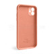 Чохол Full Silicone Case для Apple iPhone 12 peach (27) закрытая камера