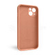 Чохол Full Silicone Case для Apple iPhone 13 peach (27) закрита камера TPS-2710000233800