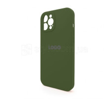 Чохол Full Silicone Case для Apple iPhone 12 Pro Max army green (45) закрита камера TPS-2710000234159