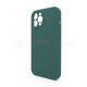 Чохол Full Silicone Case для Apple iPhone 12 Pro Max pine green (55) закрита камера TPS-2710000234203