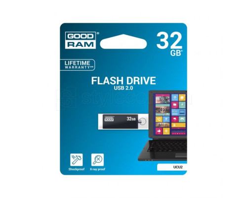 Флеш-пам'ять USB GOODRAM (Cube) UCU2 32GB black (UCU2-0320K0R11) TPS-2710000234388
