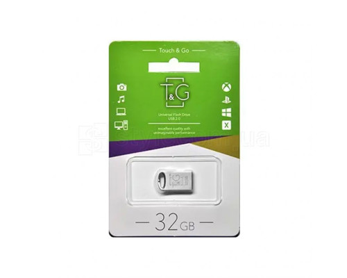 Флеш-пам'ять USB T&G 105 Metal Series 32GB silver (TG105-32G)