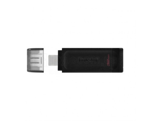 Флеш-пам'ять USB3.2 Kingston DataTraveler 70 32GB Type-C Black (DT70/32GB) TPS-2710000234449