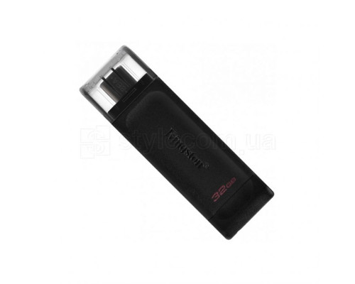 Флеш-пам'ять USB3.2 Kingston DataTraveler 70 32GB Type-C Black (DT70/32GB) TPS-2710000234449