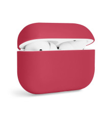 Чохол для AirPods Pro Slim dark red (crimson) / темно-червоний (малиновий) (9)