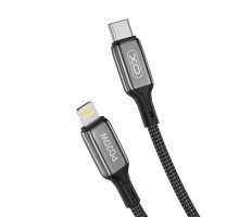 Кабель USB XO NB-Q180A Type-C to Lightning PD 20W Fast Charge 2.22A black TPS-2710000235316