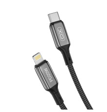 Кабель USB XO NB-Q180A Type-C to Lightning PD 20W Fast Charge 2.22A black