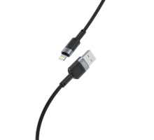 Кабель USB XO NB198 Lightning Quick Charge 2.4A black TPS-2710000235347